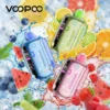 VOOPOO REPOP 35K 一次性電子煙主圖。展示其時尚外觀與透明 Crystal Tank 水晶油倉設計。核心賣點包括 35000 口超長續航、標準/強勁雙模式切換系統，以及可顯示電量與油量的智能 LED 顯示屏。Mesh 網狀線圈帶來濃郁口感。