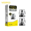 VOOPOO VMATE 頂部注油煙彈主圖。展示 2顆裝包裝盒與實物，規格為 3mL 大容量與 1.0Ω (歐姆) 阻值。包裝上有金色 "3X UPGRADE" 升級標識，適用於 VMATE E/PRO2 等主機。