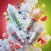 鹽語煙油 SALT LANGUAGE 商品圖，呈現飲品、果香與菸草調性