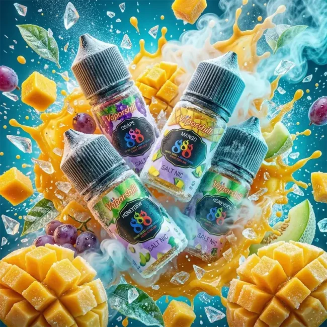 芒果冰沙煙油 Vaporshill 888 商品圖，呈現芒果冰沙調性